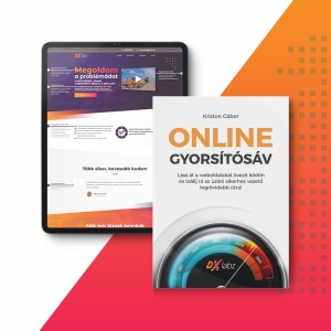 Online gyorsítósáv könyv + landing sablon